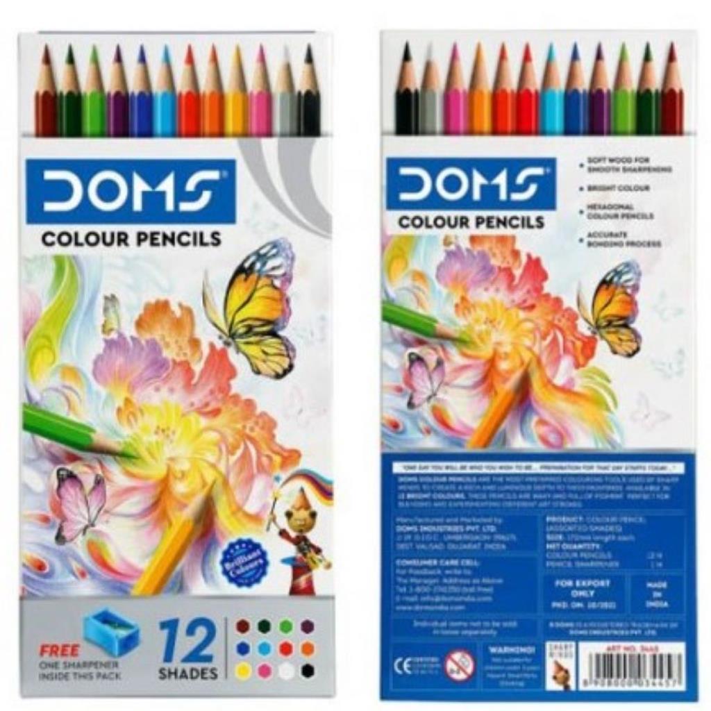 DOMS Colour Pencils – 12 Shades